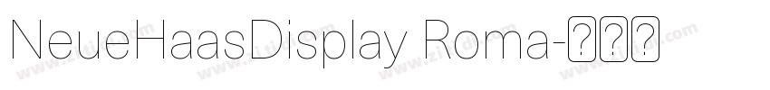 NeueHaasDisplay Roma字体转换
